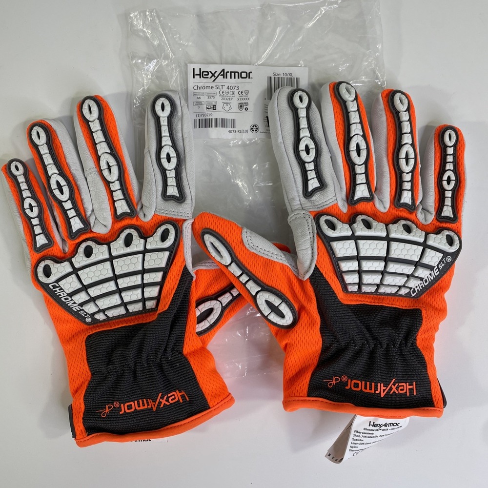 NEW HexArmor Chrome SLT Oasis 4073 Cut Resistant Work Gloves Size 10/XL